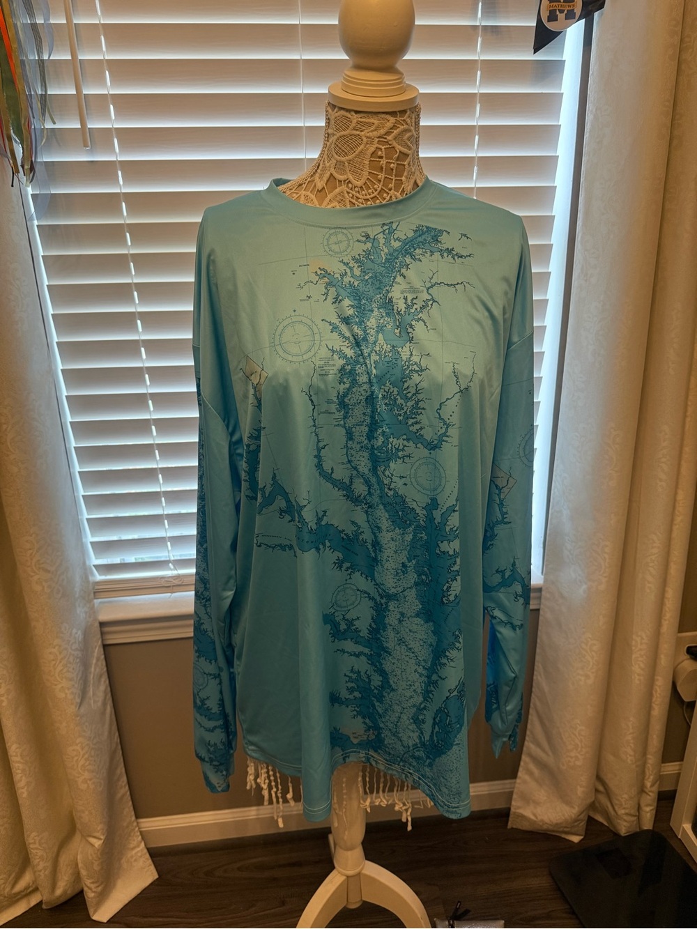 Sun shirt,  Long Sleeve Tee CHESAPEAKE BAY CHART